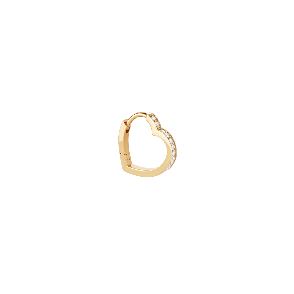 The Mini Heart Pavé Hoop