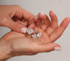 Round Brilliant Diamond Stud Earrings - Martini Setting