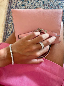 Alternating Heart Tennis Bracelet