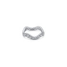Thick Pavé Wave Ring