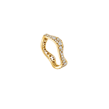 Thick Pavé Wave Ring