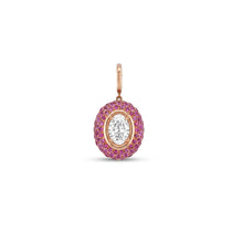Pink Sapphire Pendant Charm