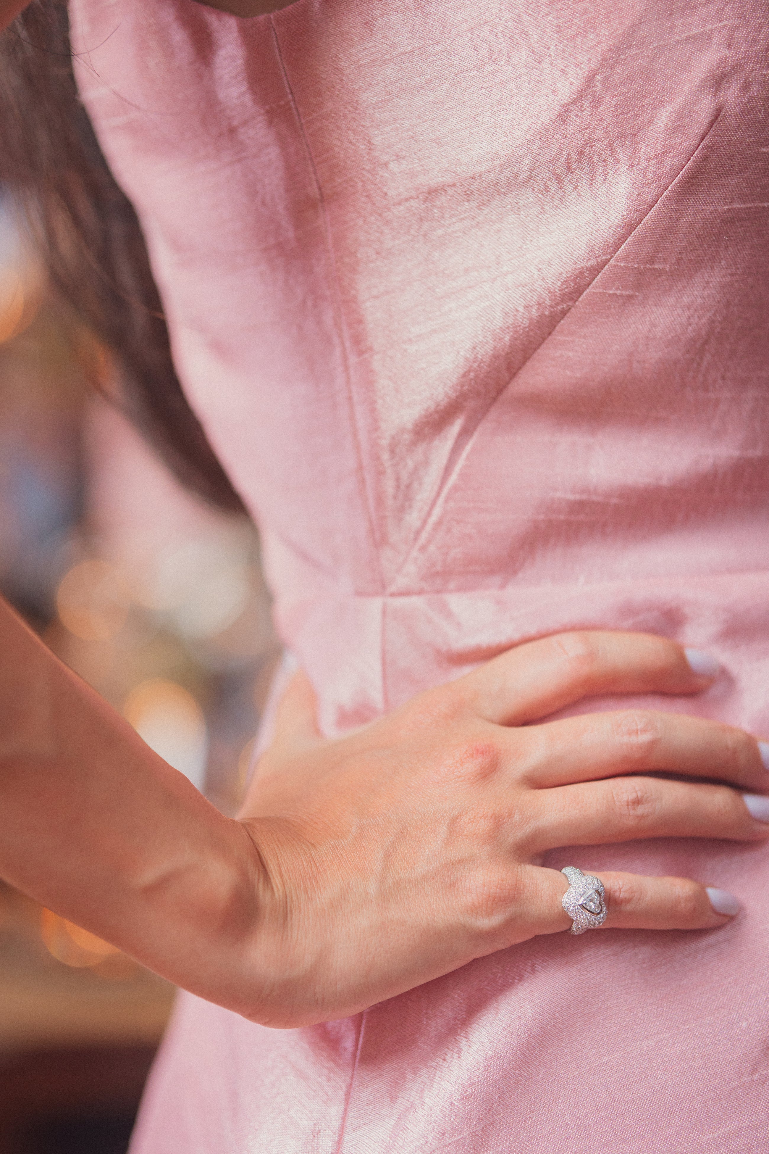 Heart Pavé Cocktail Ring