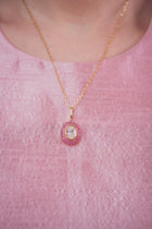 Pink Sapphire Pendant Charm