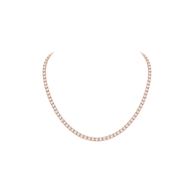 Classic 13ct Round Brilliant Tennis Necklace