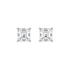 Asscher Cut Diamond Stud Earrings