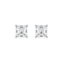 Asscher Cut Diamond Stud Earrings
