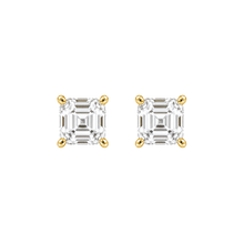 Asscher Cut Diamond Stud Earrings