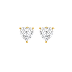 Heart Shape Diamond Stud Earrings