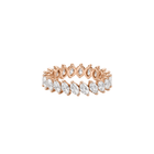 2ct Slanted Marquise Cut Eternity Band