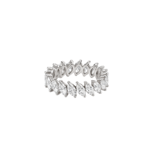 2ct Slanted Marquise Cut Eternity Band