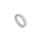 2ct Slanted Marquise Cut Eternity Band