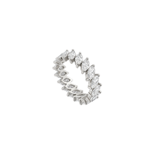 2ct Slanted Marquise Cut Eternity Band