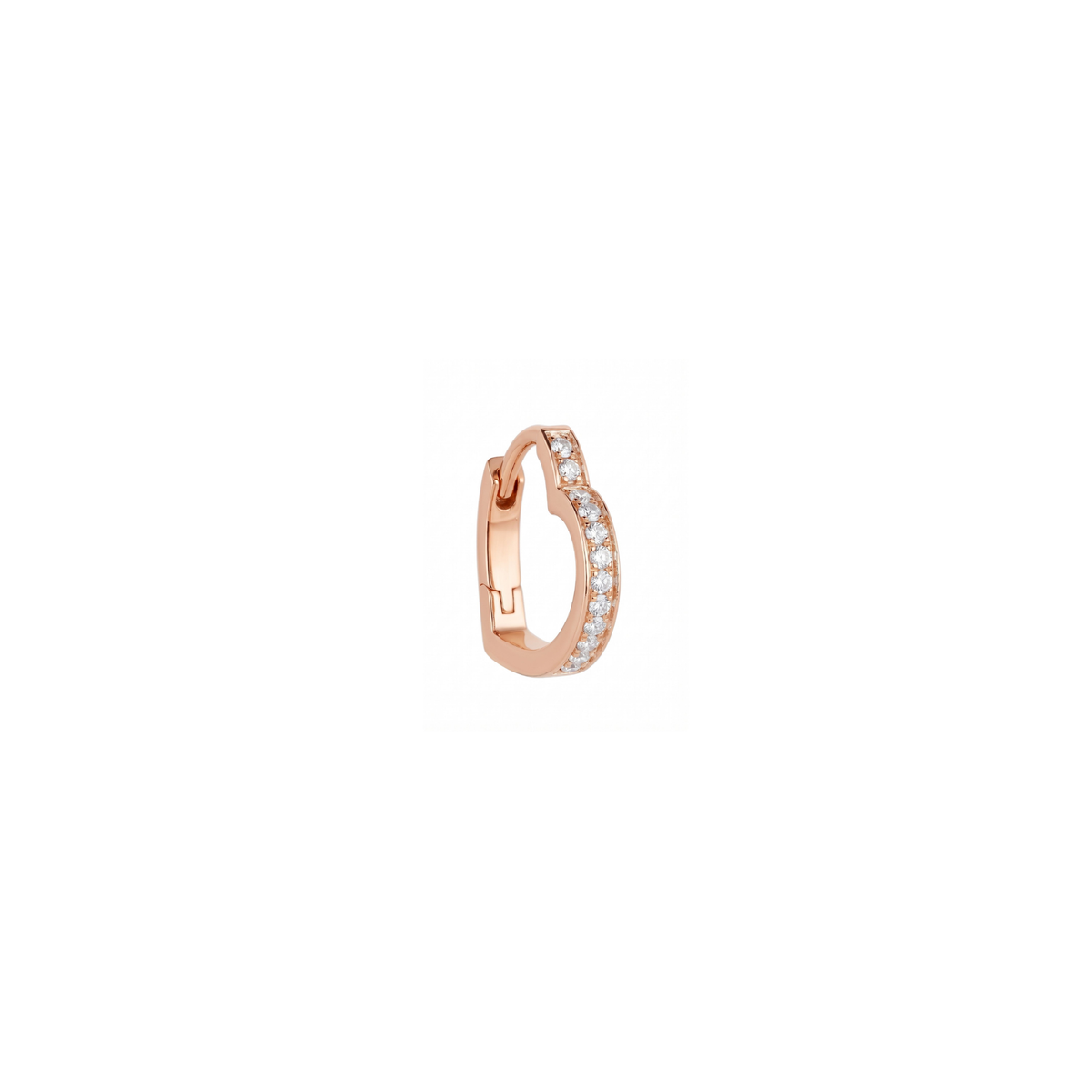 The Mini Heart Pavé Hoop