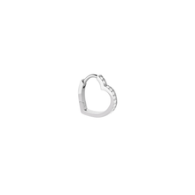 The Mini Heart Pavé Hoop