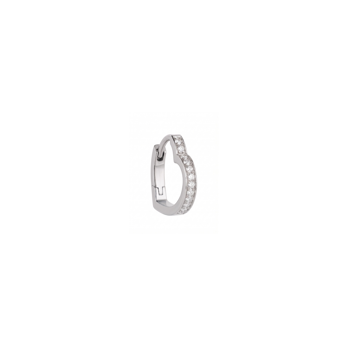 The Mini Heart Pavé Hoop