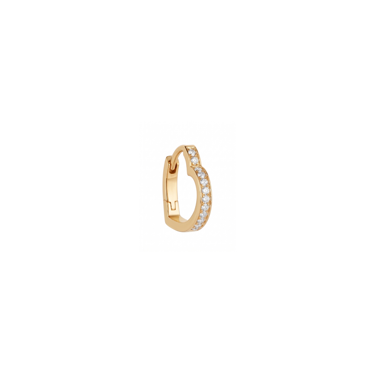 The Mini Heart Pavé Hoop