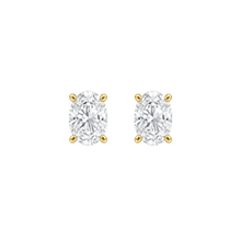 Oval Cut Diamond Stud Earrings