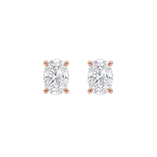 Oval Cut Diamond Stud Earrings