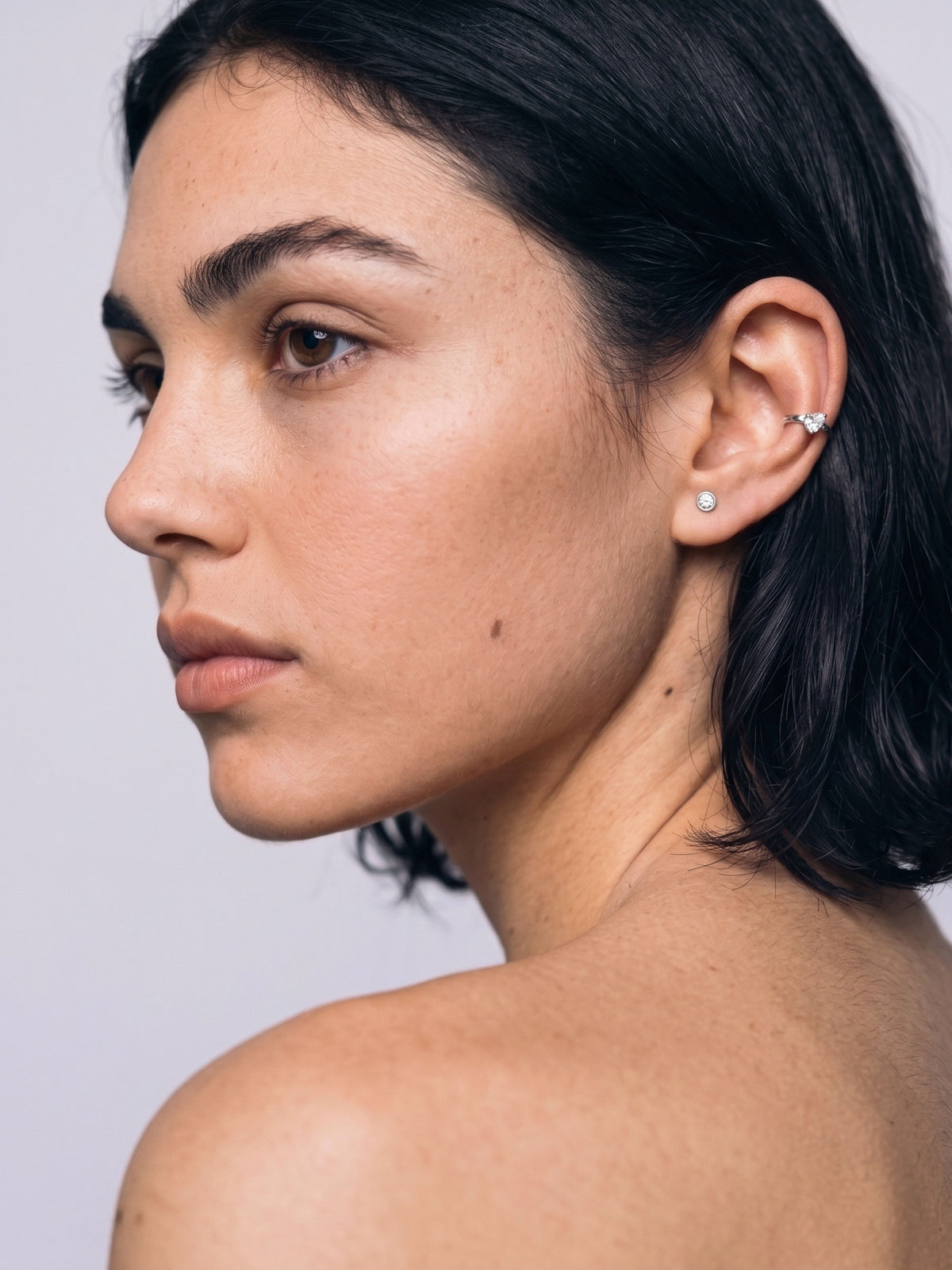 The Tilted Pear Ear Cuff