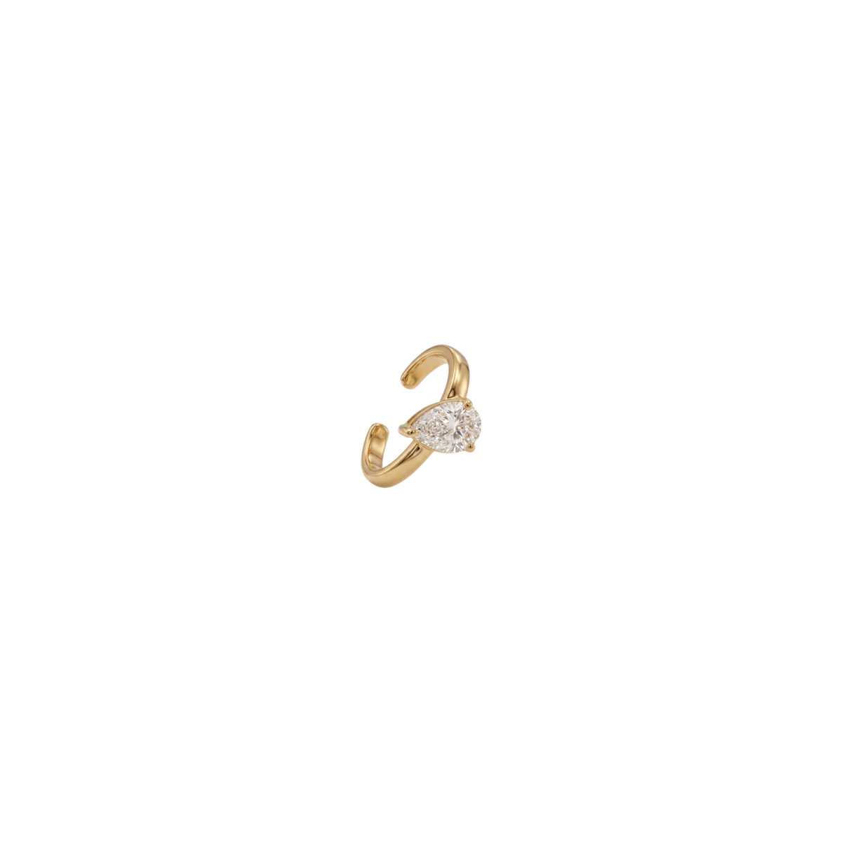 The Tilted Pear Ear Cuff
