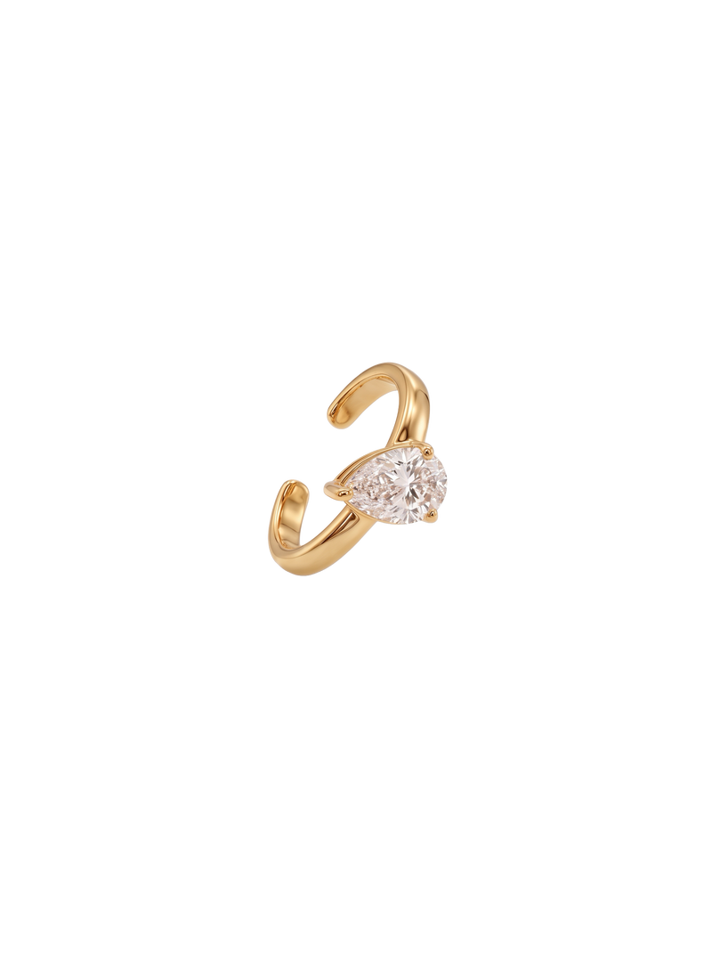 The Tilted Pear Ear Cuff
