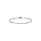 3 Prong Round Brilliant Tennis Bracelet