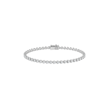 3 Prong Round Brilliant Tennis Bracelet