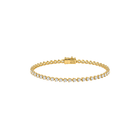3 Prong Round Brilliant Tennis Bracelet