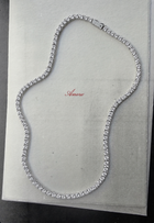 Classic 13ct Round Brilliant Tennis Necklace