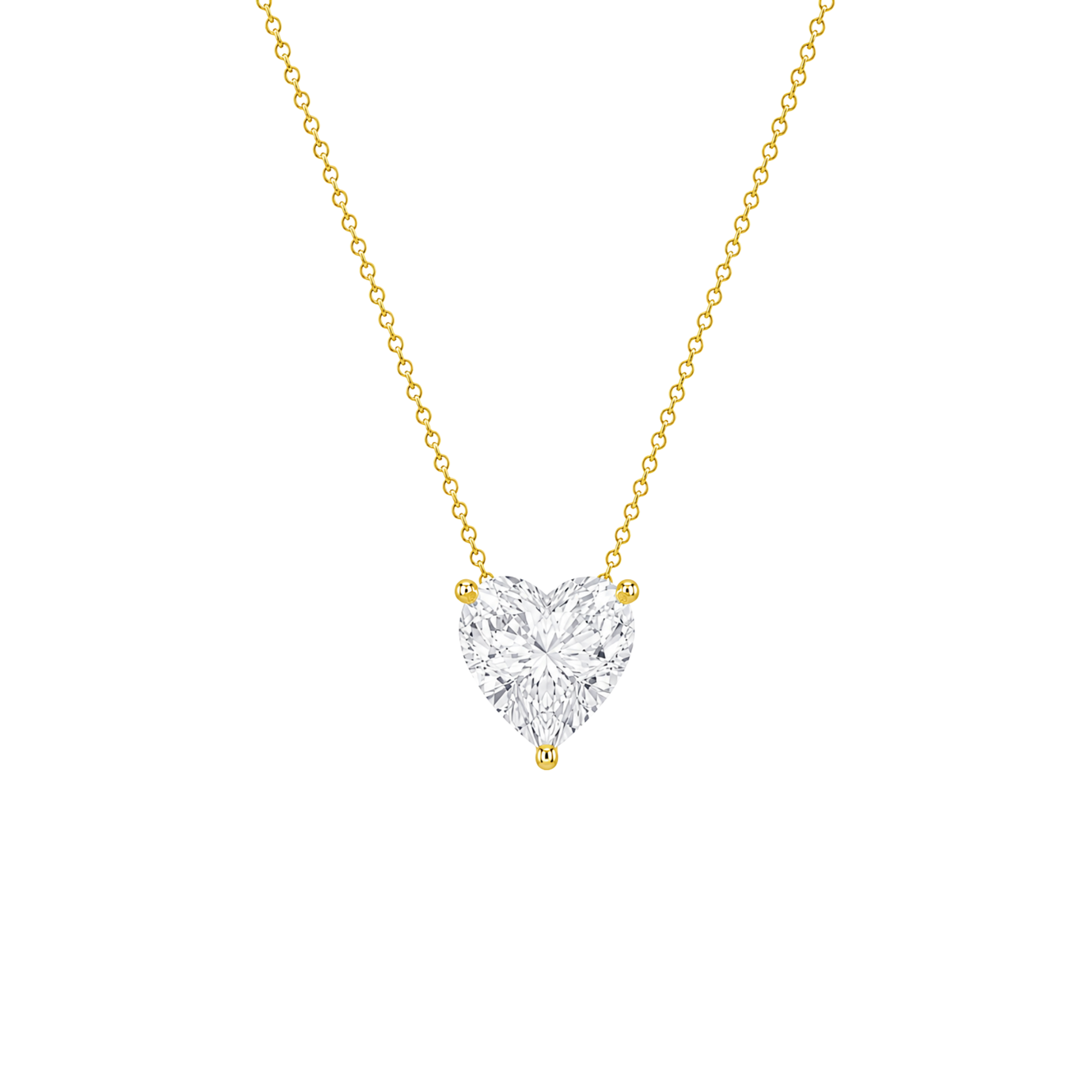 Heart Shape Solitaire Diamond Pendant