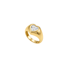 Heart Dome Signet Ring