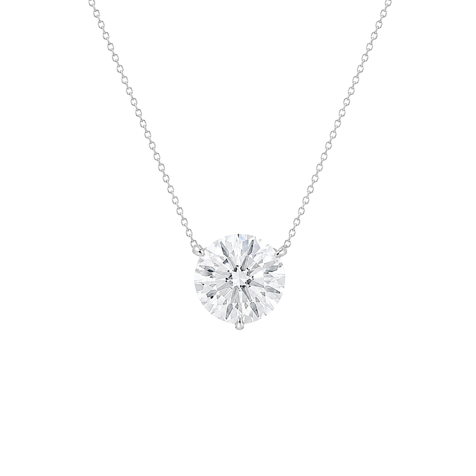 Round Brilliant Solitaire Diamond Pendant