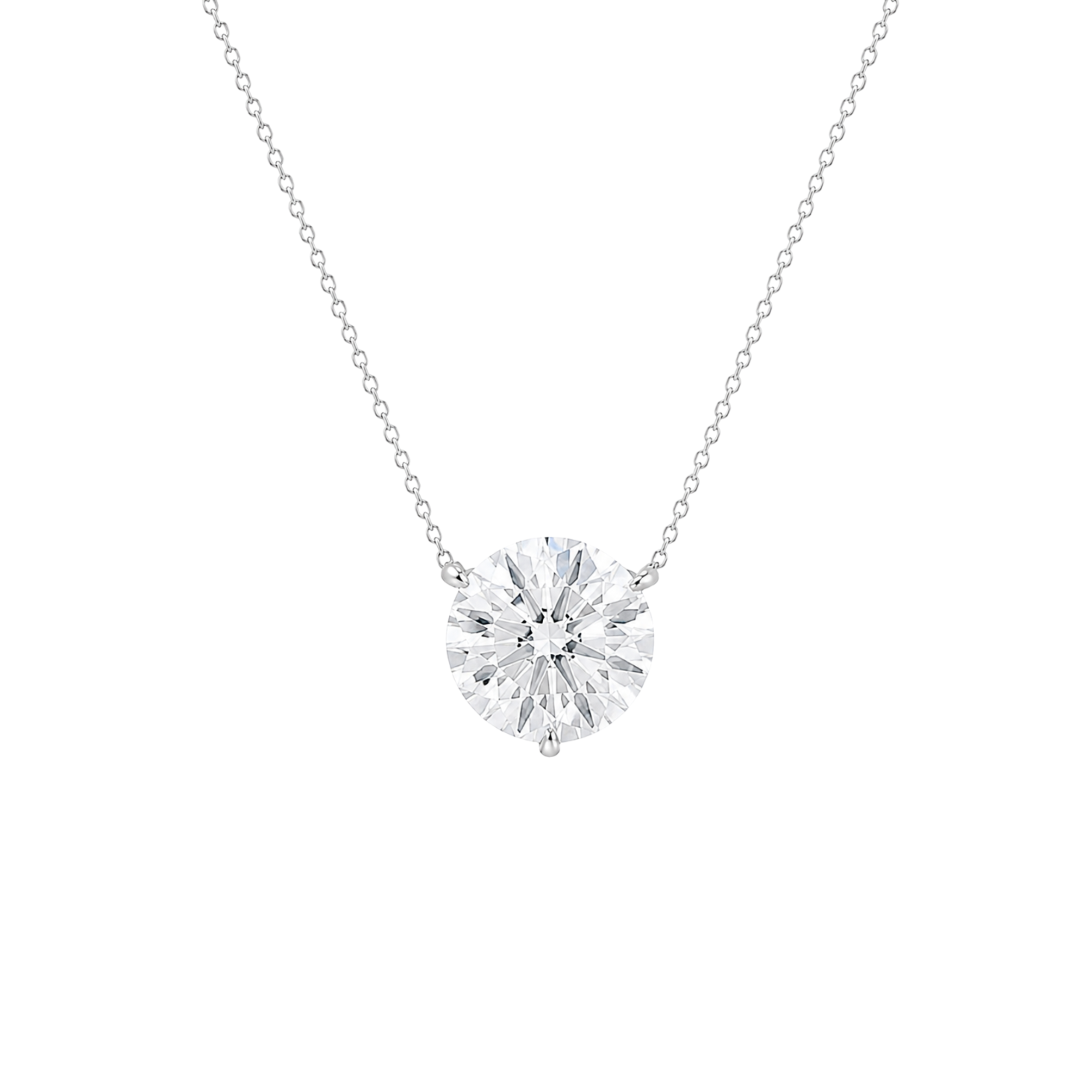 Round Brilliant Solitaire Diamond Pendant