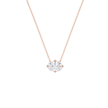 Oval Cut East/West Solitaire Diamond Pendant