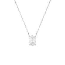 Oval Cut Solitaire Diamond Pendant