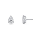 Pear Cut Diamond Stud Earrings