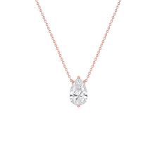 Pear Cut Solitaire Diamond Pendant