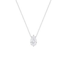 Pear Cut Solitaire Diamond Pendant