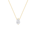 Pear Cut Solitaire Diamond Pendant
