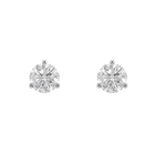 Round Brilliant Diamond Stud Earrings - Martini Setting