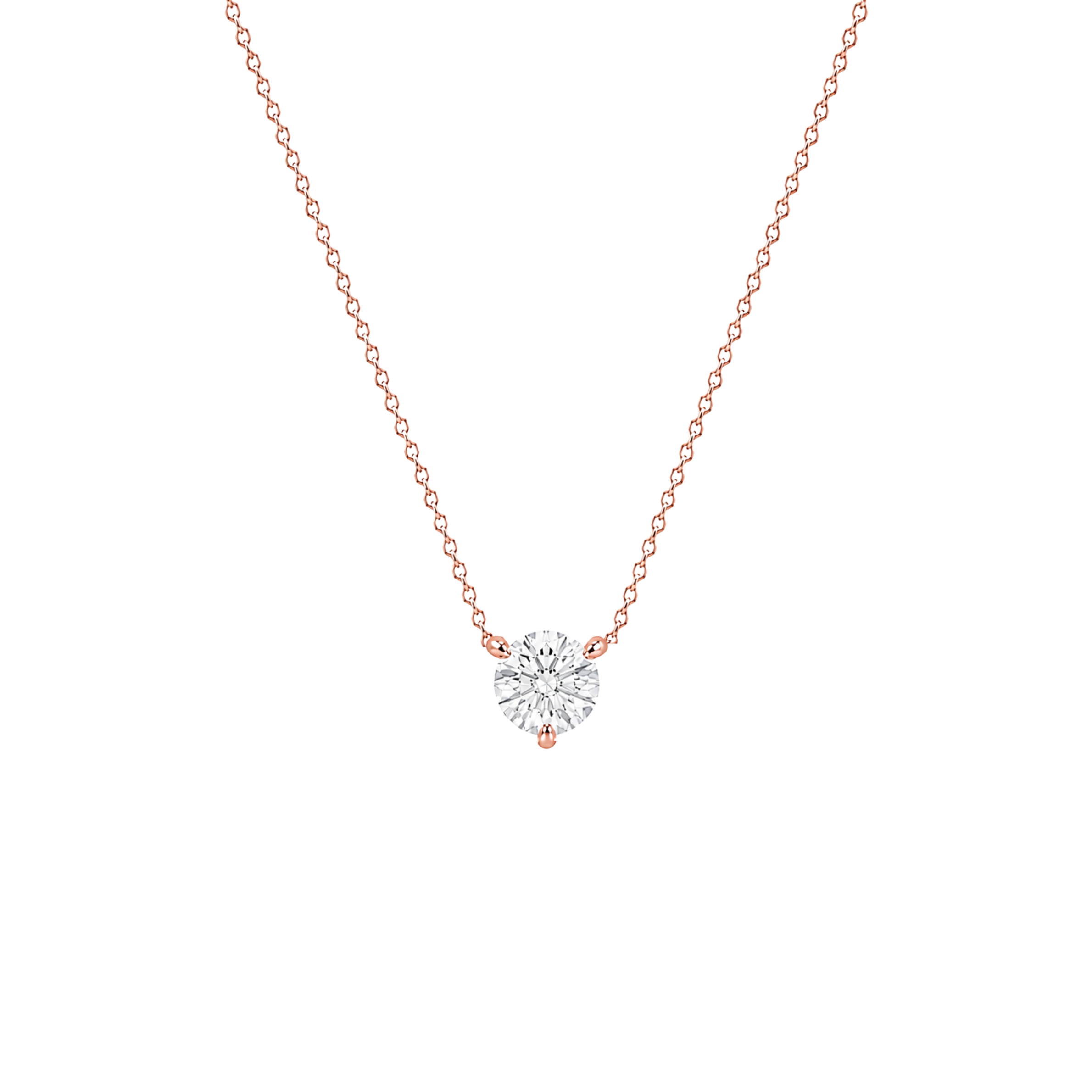 Round Brilliant Solitaire Diamond Pendant