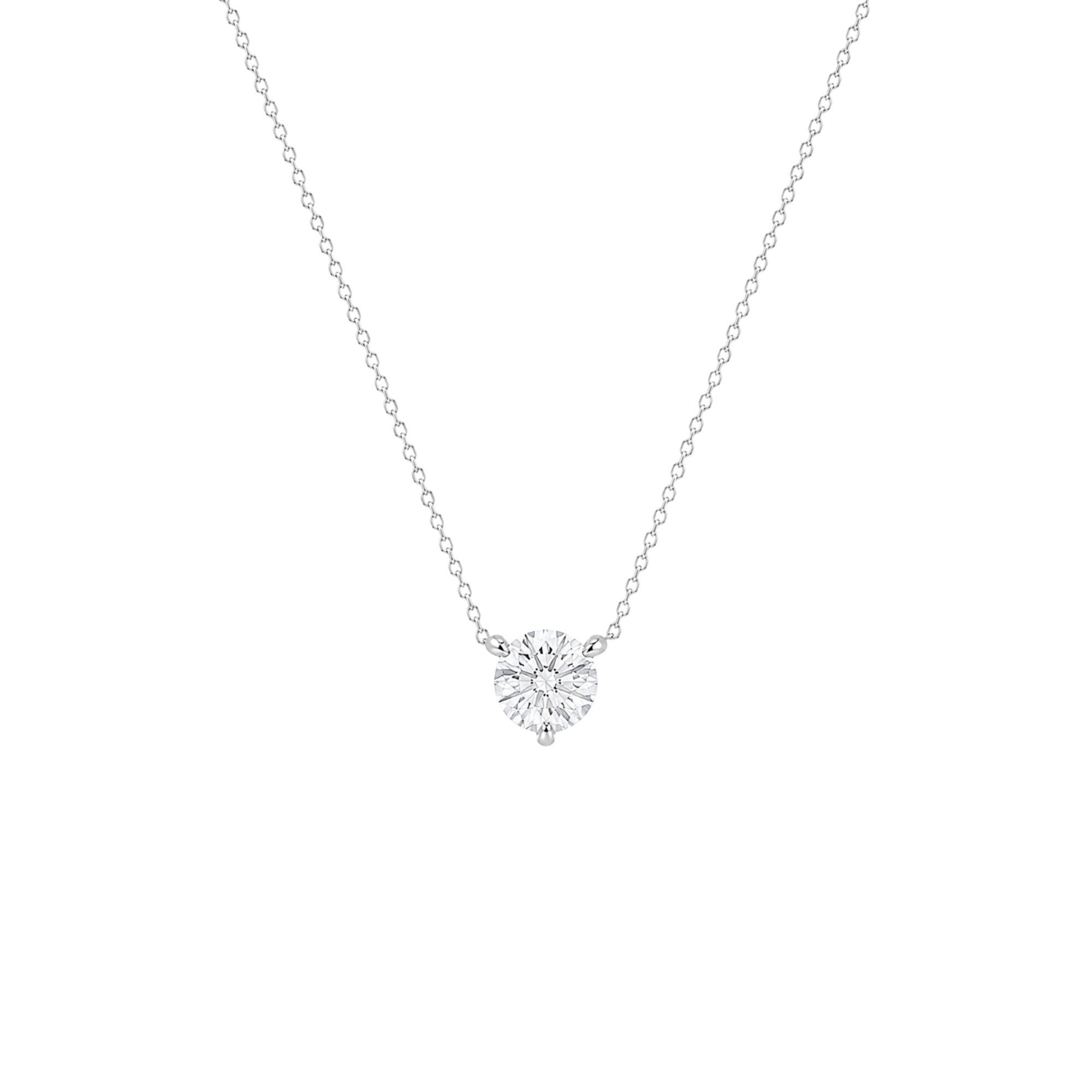 Round Brilliant Solitaire Diamond Pendant