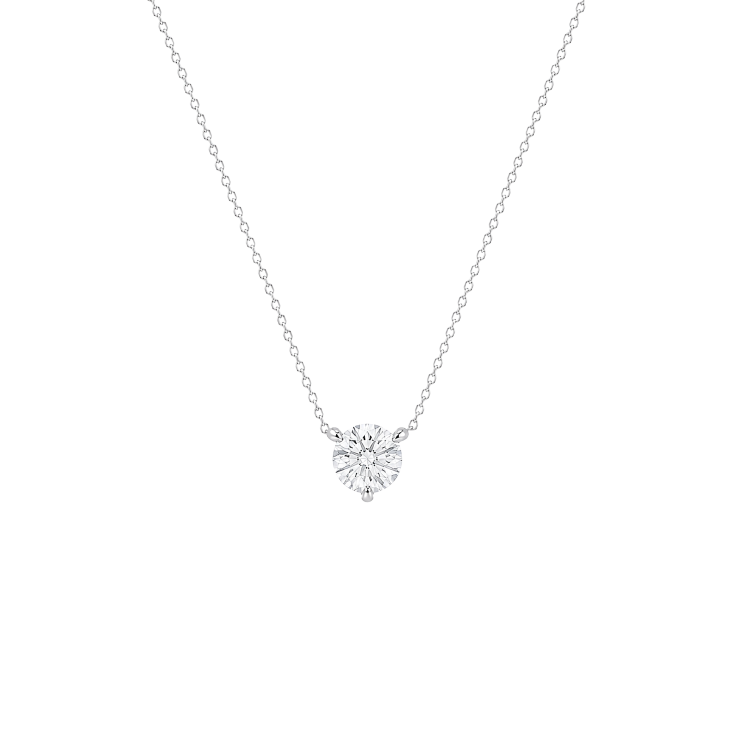 Round Brilliant Solitaire Diamond Pendant
