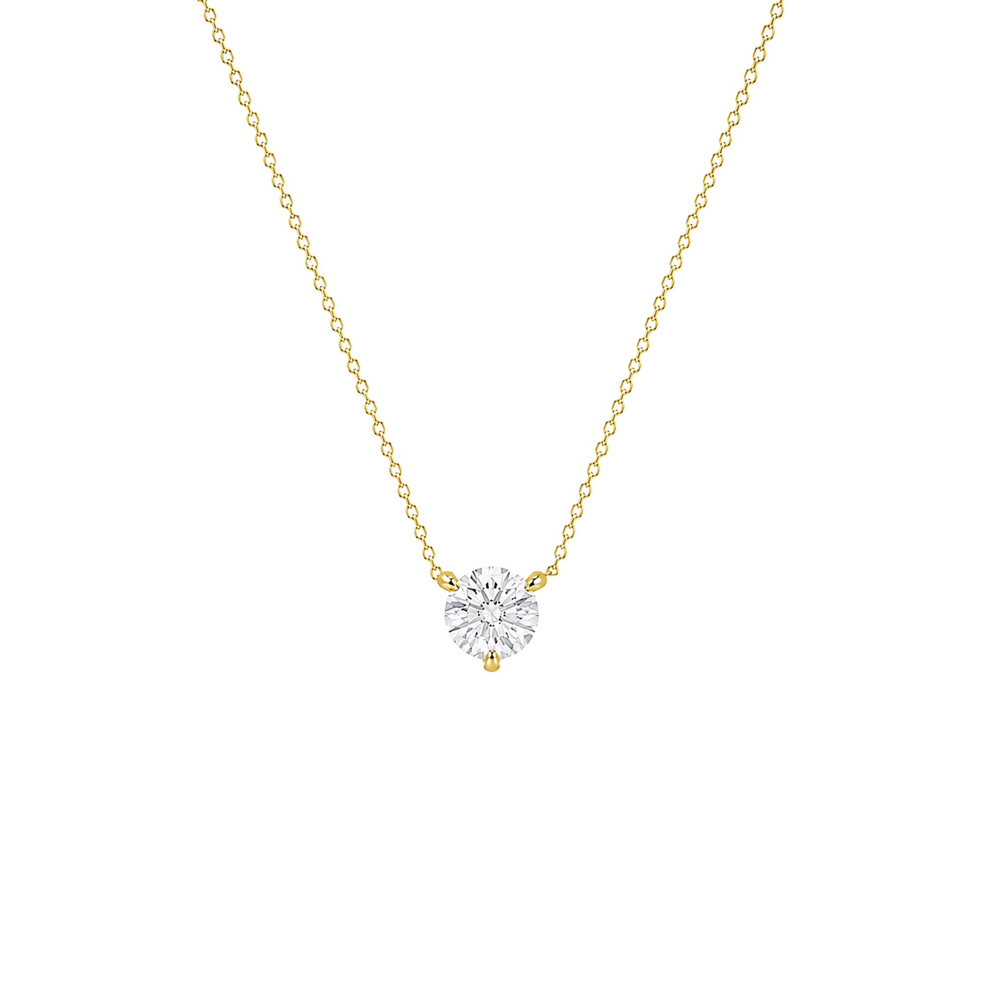 Round Brilliant Solitaire Diamond Pendant