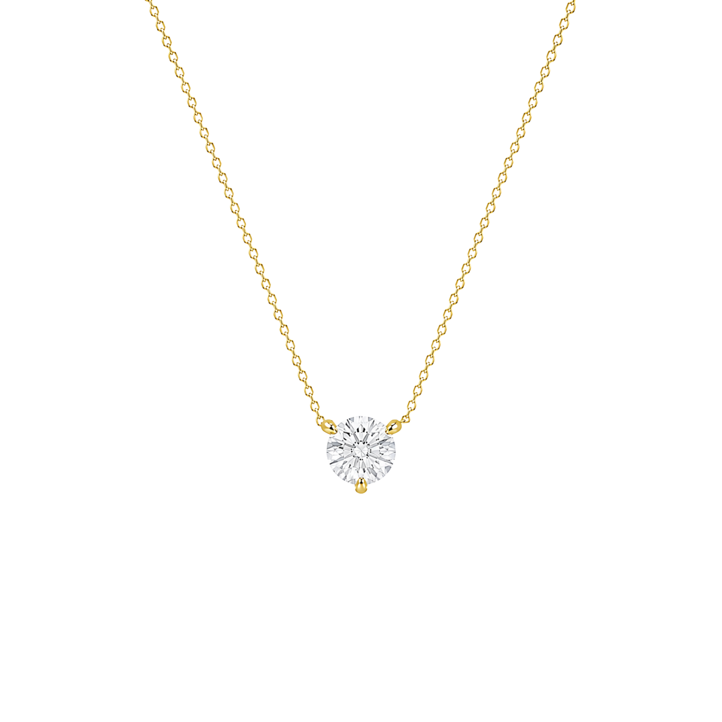 Round Brilliant Solitaire Diamond Pendant