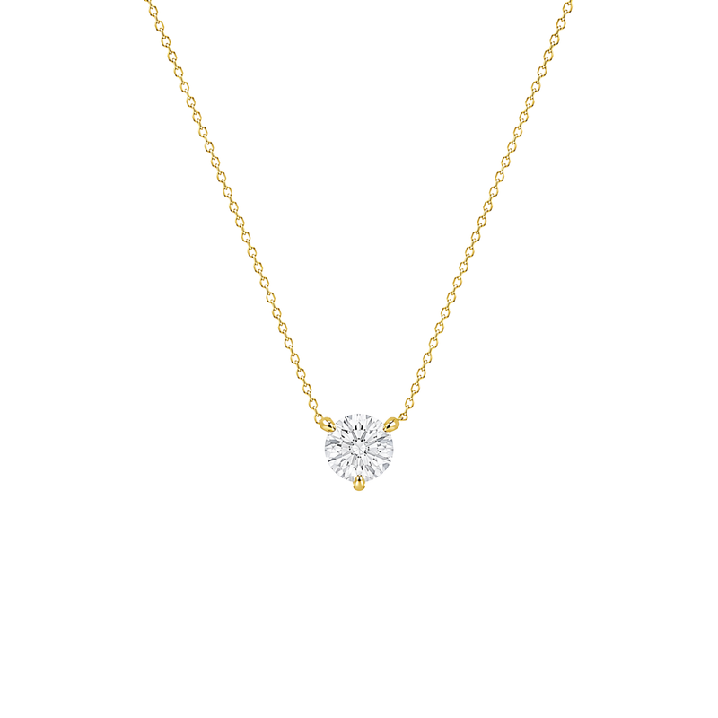 Round Brilliant Solitaire Diamond Pendant