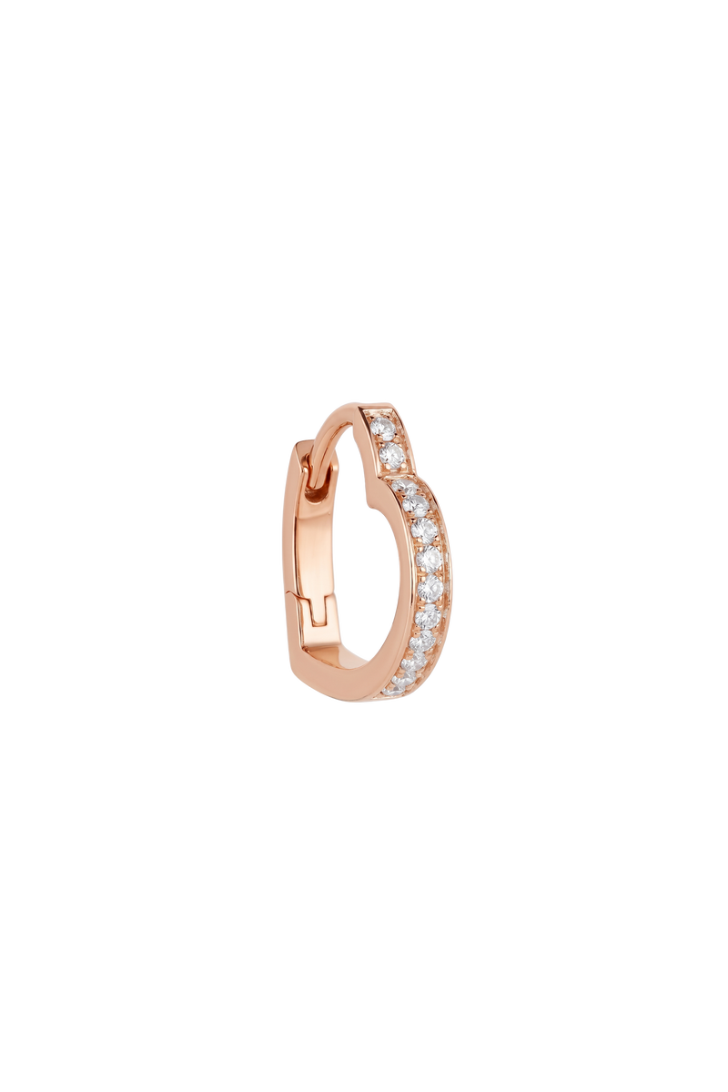 The Mini Heart Pavé Hoop